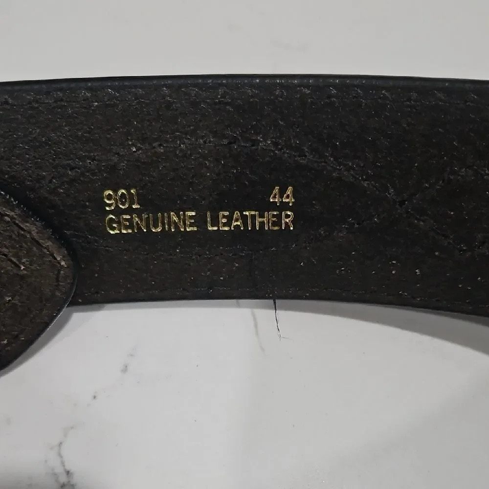 Black Genuine Leather Belt